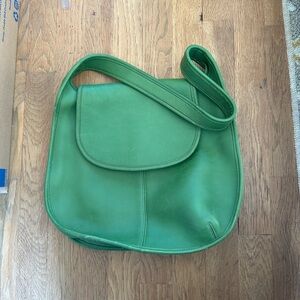 Coach C7 D 9029 Ergo flap leaf green handbag